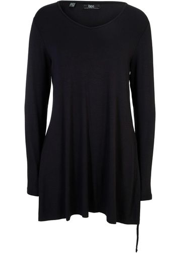 Camiseta de viscosa con cuello en V y fruncido - bpc bonprix collection - Modalova