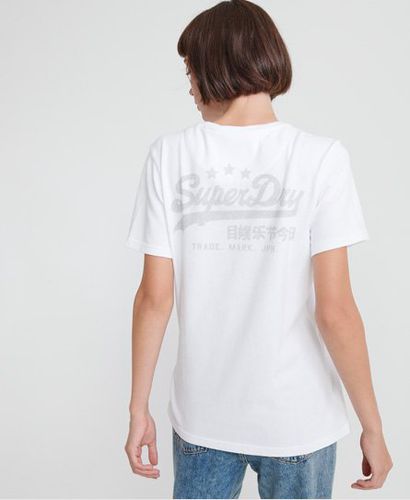 Camiseta de algodón orgánico con logo Vintage Heritage - Superdry - Modalova
