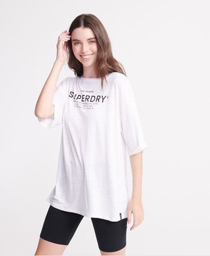 Women's Desert Linen T-Shirt White - Size: 8 - Superdry - Modalova