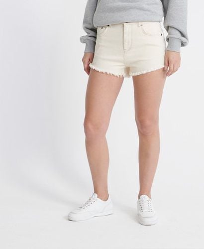 Women's Cut Off Shorts Cream / Unbleached - Size: 24 - Superdry - Modalova