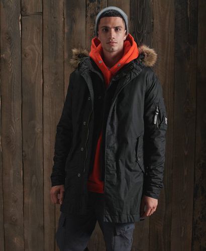 Parka con ribete de pelo sintético Service - Superdry - Modalova