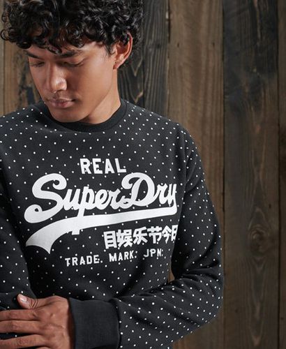 Sudadera de cuello redondo con estampado integral y logo Vintage - Superdry - Modalova