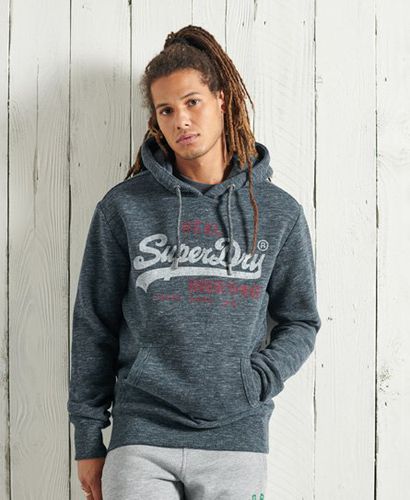 Sudadera cepillada con capucha y logo Vintage Premium Goods - Superdry - Modalova