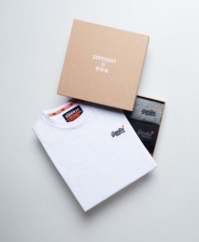 Conjunto para regalo de 3 camisetas con logotipo Vintage - Superdry - Modalova