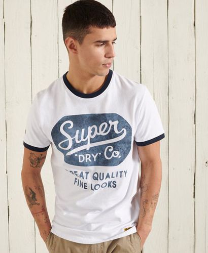 Camiseta de estilo laboral y gramaje estándar con ribetes - Superdry - Modalova