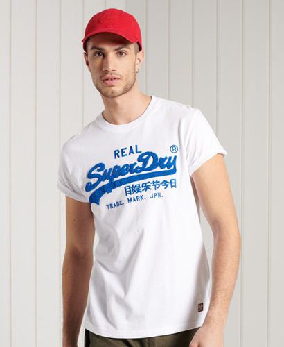 Camiseta de gramaje estándar de chenilla Vintage Logo - Superdry - Modalova