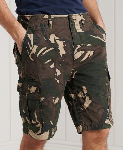 Men's Parachute Cargo Shorts Green / Outline Camo - Size: 30 - Superdry - Modalova