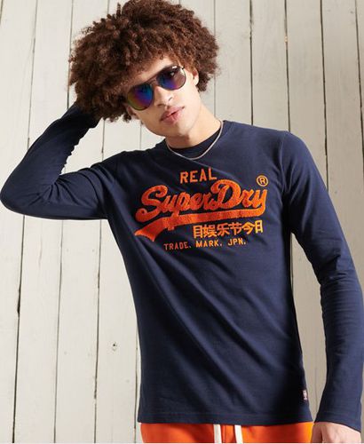 Camiseta con logo de chenilla Vintage - Superdry - Modalova