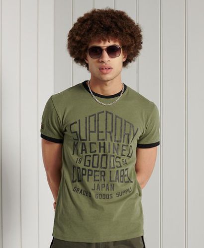 Camiseta de estilo laboral y gramaje estándar con ribetes - Superdry - Modalova