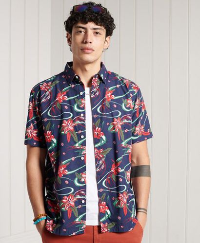 Camisa hawaiana de corte cuadrado - Superdry - Modalova