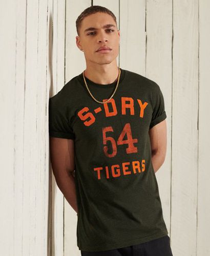 Camiseta gráfica de estilo militar y corte cuadrado - Superdry - Modalova