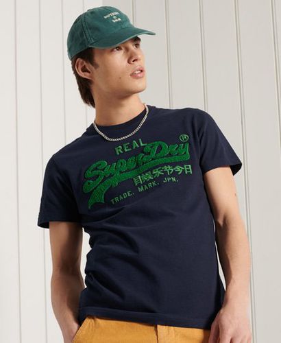 Camiseta de gramaje estándar de chenilla Vintage Logo - Superdry - Modalova