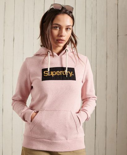 Sudadera con capucha y logo Core metalizado - Superdry - Modalova