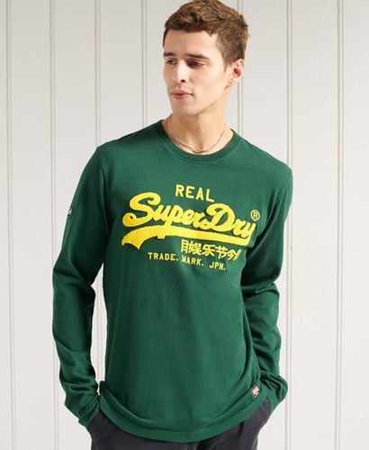 Camiseta con logo de chenilla Vintage - Superdry - Modalova