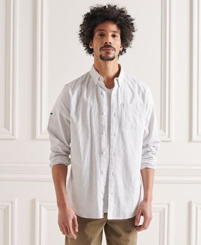 Camisa de lino y algodón de manga larga - Superdry - Modalova