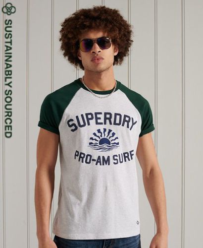 Camiseta de béisbol en algodón orgánico con gráfico Cali Surf - Superdry - Modalova