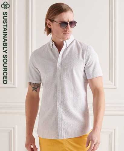 Camisa de manga corta de algodón orgánico Seersucker - Superdry - Modalova