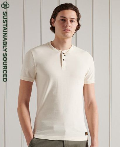 Camiseta de manga corta de algodón orgánico con cuello panadero - Superdry - Modalova