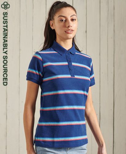 Polo a rayas de algodón orgánico Academy - Superdry - Modalova