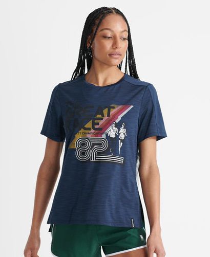 Damen Sport Running Tech Touch T-Shirt - Größe: 40 - Superdry - Modalova