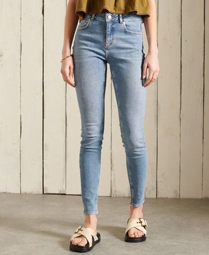 Women's Mid Rise Skinny Jeans Blue / Mid Indigo Aged - Size: 25/30 - Superdry - Modalova
