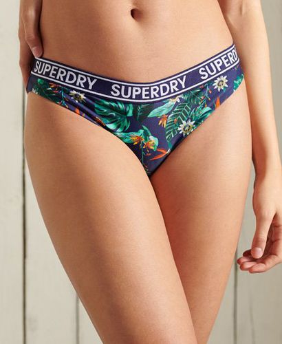 Women's Logo Surf Bikini Briefs / Tropical Aop - Size: 14 - Superdry - Modalova