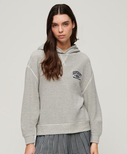 Women's Athletic Essentials Hoodie Grey / Grey Marl - Size: 10 - Superdry - Modalova