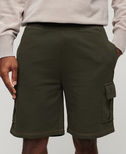 Men's Contrast Stitch Cargo Shorts Green / Washed Olive - Size: M - Superdry - Modalova
