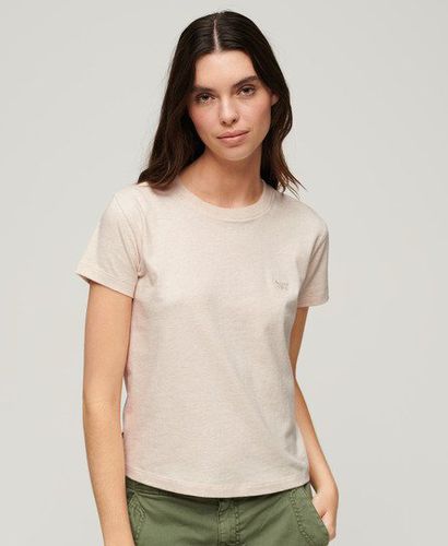 Women's Essential Logo 90s T-Shirt / Light Oat Marl - Size: 12 - Superdry - Modalova