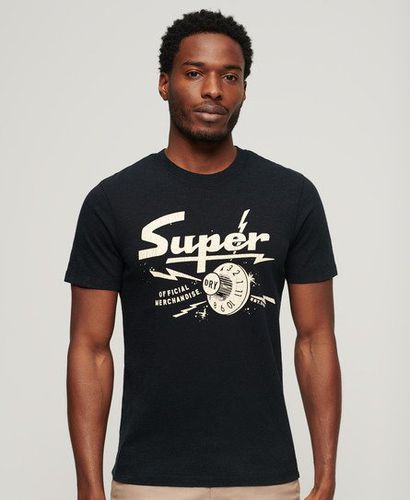 Herren T-Shirt mit Rocker-Grafik im Retro-Look, Größe: S - Superdry - Modalova
