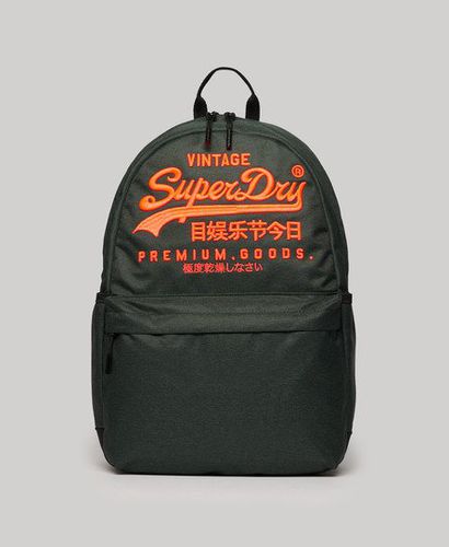 Mens Classic Embroidered Logo Heritage Montana Backpack, Green, Size: 45x30.5x15cm - Superdry - Modalova