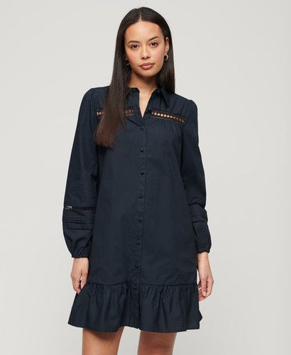 Women's Lace Mix Shirt Dress - Size: 10 - Superdry - Modalova