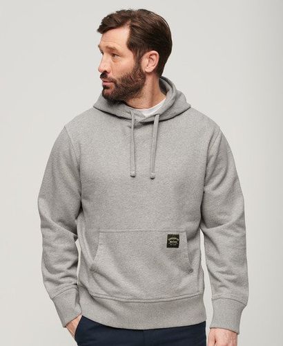 Men's Contrast Stitch Relaxed Hoodie Grey / Washed College Grey Marl - Size: Xxl - Superdry - Modalova