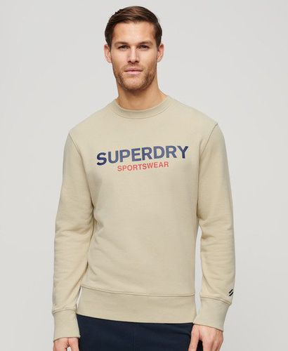 Herren Lässiges Sportswear Sweatshirt mit Rundhalsausschnitt und Logopr - Größe: M - Superdry - Modalova