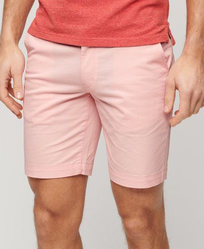 Mens Slim Fit Stretch Chino Shorts, Pink, Size: 32 - Superdry - Modalova