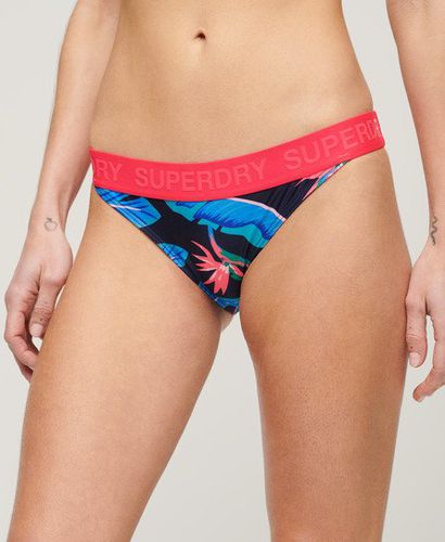 Women's Logo Classic Bikini Briefs Navy / Navy Paradise - Size: 10 - Superdry - Modalova