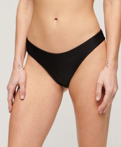 Women's Logo Brazilian Bikini Briefs Black - Size: 10 - Superdry - Modalova