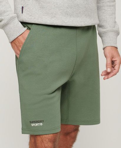 Men's Sport Tech Logo Tapered Shorts Green / Laurel Khaki - Size: S - Superdry - Modalova