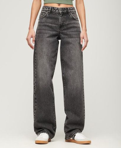 Women's Organic Cotton Mid Rise Wide Leg Jeans / Wolcott Stone - Size: 32/32 - Superdry - Modalova