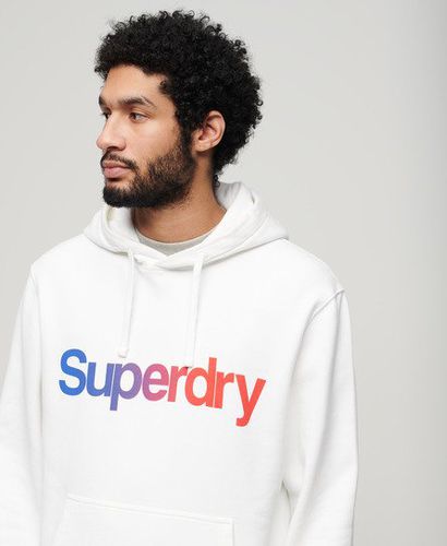 Men's Core Logo Loose Hoodie White / Brilliant White - Size: L - Superdry - Modalova