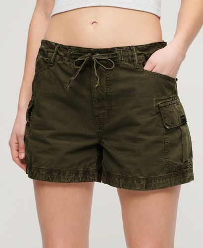 Women's Cargo Shorts Green / Olive Night Green - Size: 14 - Superdry - Modalova