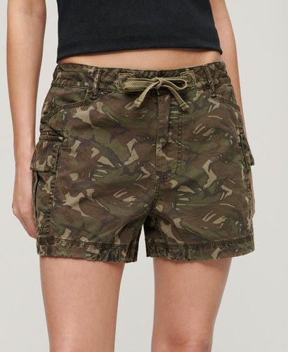 Women's Cargo Shorts Green / Outline Camo - Size: 12 - Superdry - Modalova