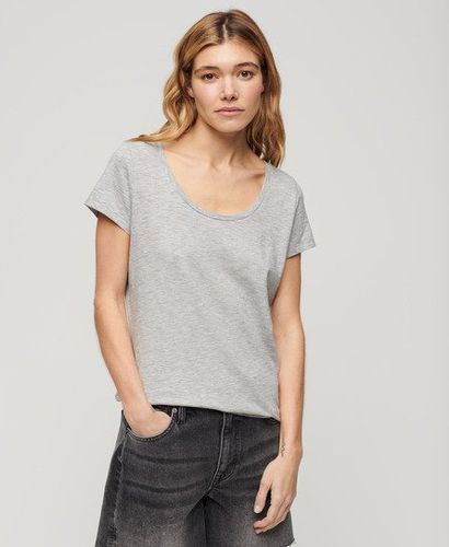 Women's Studios T-Shirt mit U-Ausschnitt - Größe: 44 - Superdry - Modalova