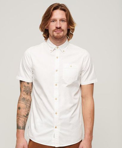 Men's The Merchant Store - Short Sleeve Shirt / Optic - Size: L - Superdry - Modalova