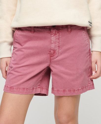 Women's Classic Chino Shorts Pink / Mauve Pink - Size: 10 - Superdry - Modalova