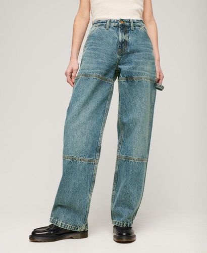 Women's Mid Rise Denim Carpenter Jeans / Guerrero Mid - Size: 25/30 - Superdry - Modalova