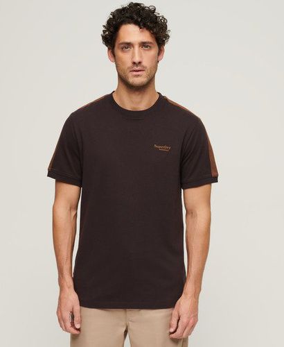 Men's Essential Logo Retro T-Shirt Brown / Chocolate Plum Brown/Dachshund Tan - Size: S - Superdry - Modalova