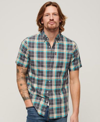 Men's Lightweight Check Shirt Navy / Navy Check - Size: S - Superdry - Modalova