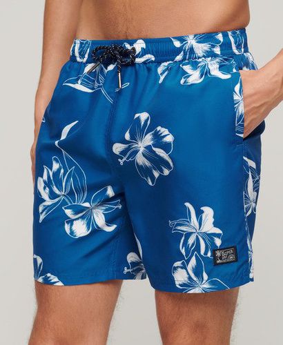 Men's Men's Classic Hawaiian Swim Shorts, Blue, Size: L - Superdry - Modalova