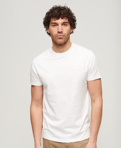 Men's Organic Cotton Essential Logo T-Shirt / Optic/optic - Size: XS - Superdry - Modalova